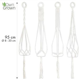Produktbild für Blumenampel OwnGrown Makramee weiß
