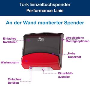 Produktbild für Handtuchspender Tork Performance, 654008, W4
