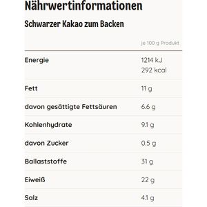 Produktbild für Kakao Dr.Oetker Schwarzer Kakao zum Backen, fettarm, Pulver
