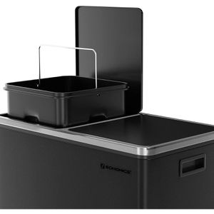 Produktbild für Mülleimer Songmics LTB60BK, schwarz