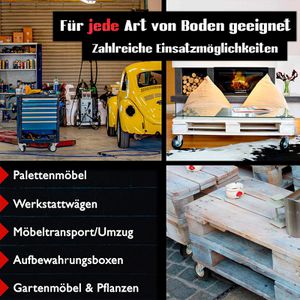 Produktbild für Schwerlastrolle PRIOstahl Set 4-teilig