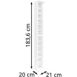 Produktbild für CD-Regal Vicco Jukebox, weiß