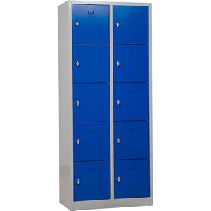 Schließfachschrank G-Office SHC.10, blau