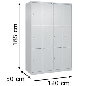 Produktbild für Schließfachschrank CP-Möbel Classic Plus lichtgrau