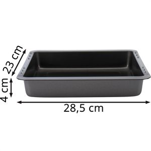 Produktbild für Backblech Westmark Brat- &amp; Backform, anthrazit, aus Stahlblech