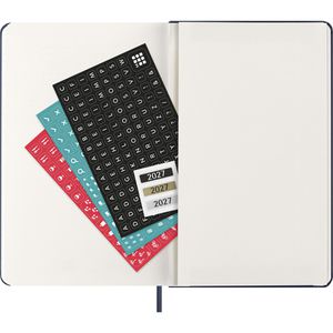 Produktbild für Buchkalender Moleskine Large, saphir, englisch, Jahr 2027
