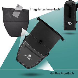 Produktbild für Gepäckträgertasche Radgeist RG-PB-BL-SET-05, schwarz, 56 Liter