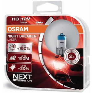 Produktbild für Auto-Lampe OSRAM Night Breaker Laser, 3950 Kelvin, H3