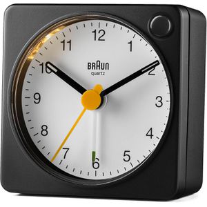 Produktbild für Wecker Braun BC02XBW schwarz, weiß, analog