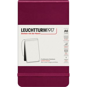 Produktbild für Notizblock Leuchtturm1917 Pocket Port Red, 364413, rot, A6