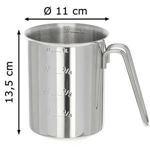 Produktbild für Messbecher Contacto 2620/100, aus Edelstahl