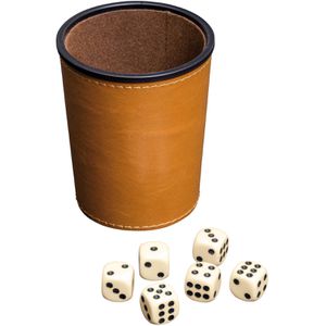 Produktbild für Würfelbecher Philos 6696, Kunstleder