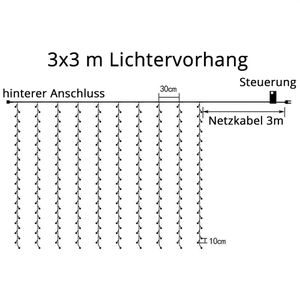 Produktbild für Lichterkette SALCAR 922215, 300LED, innen + außen