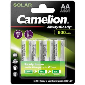Produktbild für Akku Camelion AlwaysReady Solar, 1,2 V, 600 mAh