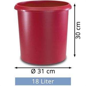 Produktbild für Papierkorb Läufer 26504 Allrounder, rot