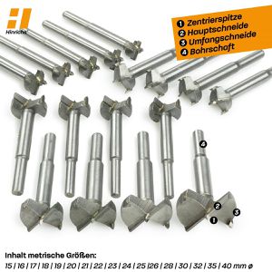 Produktbild für Forstnerbohrer Hinrichs 1498, Holzbohrer