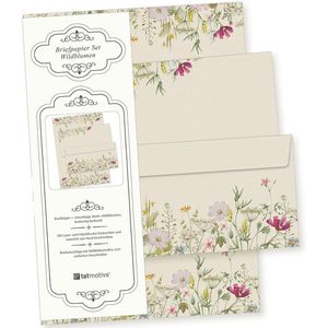 Briefpapier tatmotive Wildblumen Set, A4