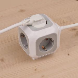 Produktbild für Steckdosenwürfel Brennenstuhl 1150090, weiß / grau