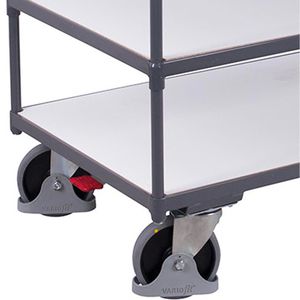 Produktbild für Tischwagen VARIOfit sw-600.662, ESD, Metall &amp; Holz