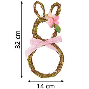 Produktbild für Osterdeko Heitmann-Deco 1983038, natur / rosa