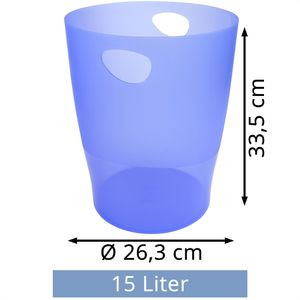 Produktbild für Papierkorb Exacompta 45310D, ECOBIN, eisblau
