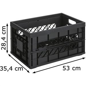 Klappbox (L x B x H: 53 x 40 x 26 cm, 45 l)