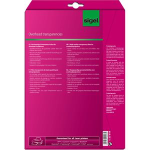 Produktbild für Kopierfolien Sigel LF 619, A4, klar