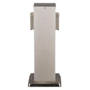 Produktbild für Gartensteckdose Heitronic Bangkok, silber, anschraubbar