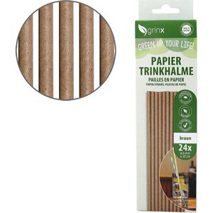 Produktbild für Strohhalme Quickpack 680716, naturbraun aus Papier