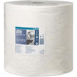 Produktbild für Putztuchrolle Tork 130040, W1, aus Zellstoff, weiß