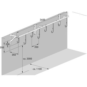Produktbild für Fahrradständer WSM 3878, Wandmontage