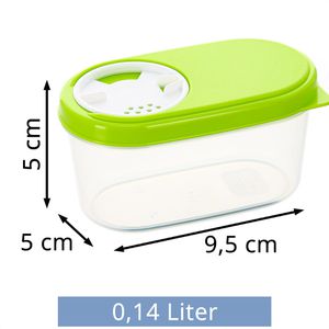 Produktbild für Schüttdose Kigima grün, aus Kunststoff, Set