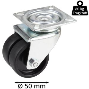Produktbild für Apparaterolle Dörner+Helmer 776120, mit Anschraubplatte