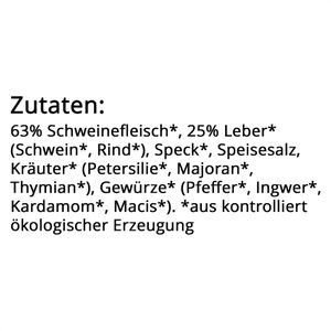 Produktbild für Wurstkonserve Ökoland Kräuter-Leberwurst, BIO