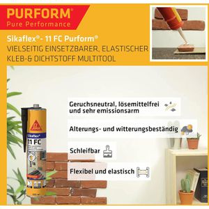 Produktbild für Montagekleber Sika Sikaflex 11 FC, für außen, 300ml