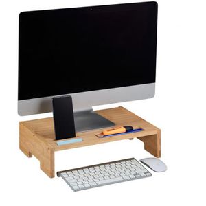 Produktbild für Monitorständer Relaxdays 10039873, Bambus