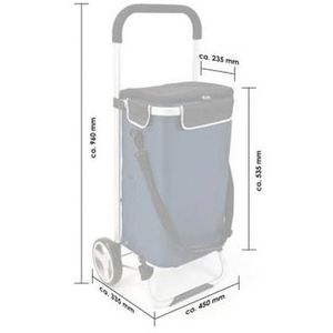 Produktbild für Einkaufstrolley Bremermann BRINKUM klappbar