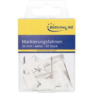 Produktbild für Markierungsfahnen Böttcher-AG weiß