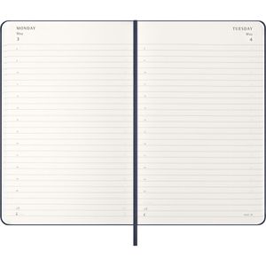 Produktbild für Buchkalender Moleskine Large, saphir, englisch, Jahr 2027