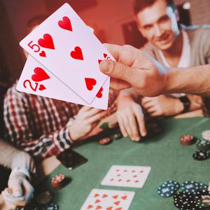 Produktbild für Kartenspiel Relaxdays 10023627, Jumbo Pokerkarten