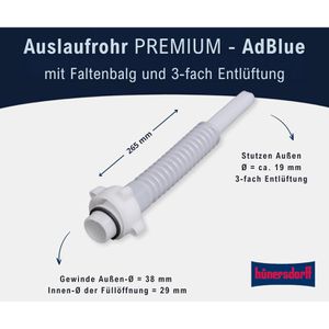 Produktbild für Auslaufrohr Hünersdorff Ausgießer PREMIUM AdBlue, flexibel