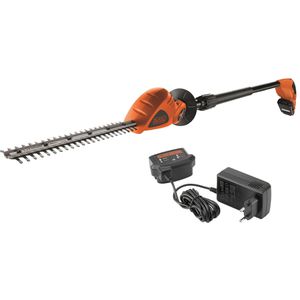 Black+Decker Heckenschere GTC1843L20-QW, 18V/2,0Ah, mit Akku, Schnittlänge 43cm, Teleskop