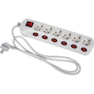 Produktbild für Steckdosenleiste Heitronic 45191, mit 1,5m Kabel