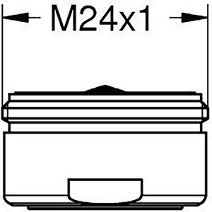 Produktbild für Strahlregler GROHE Mousseur M24 x 1, 13941000