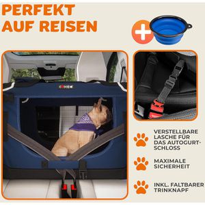 Produktbild für Tiertransportbox CADOCA Gr. L, aus Stoff