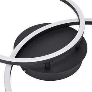 Produktbild für Deckenleuchte Eglo Palmaves 2, schwarz, LED