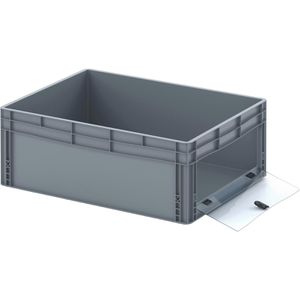 Eurobox AUER EG SKS 86/32 HG, grau, mit Acrylglas-Sichtklappe