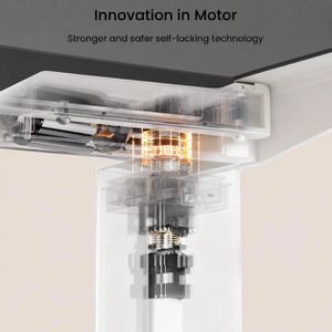 Produktbild für Schreibtisch FlexiSpot E7B 2026, schwarz / weiß