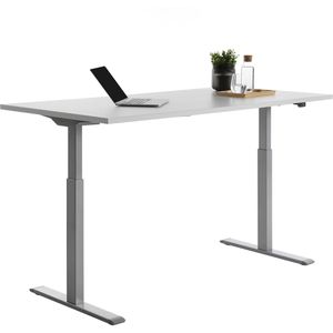 Produktbild für Schreibtisch Topstar E-Table, lichtgrau / silber
