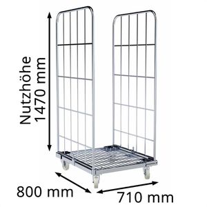 Produktbild für Rollbehälter HMH Nutzhöhe 1470mm
